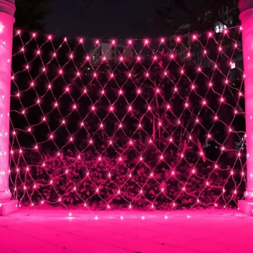 Led Fishnet Lamp Mesh Lattice Lantern Outdoor Lighting Christmas Halloween Decoration Room Bedside Hanging Mesh Lamp