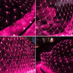 Led Fishnet Lamp Mesh Lattice Lantern Outdoor Lighting Christmas Halloween Decoration Room Bedside Hanging Mesh Lamp