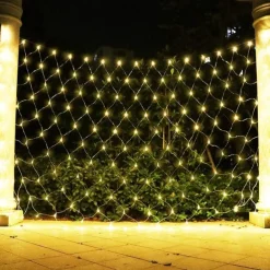 Led Fishnet Lamp Mesh Lattice Lantern Outdoor Lighting Christmas Halloween Decoration Room Bedside Hanging Mesh Lamp