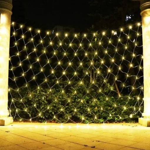 Led Fishnet Lamp Mesh Lattice Lantern Outdoor Lighting Christmas Halloween Decoration Room Bedside Hanging Mesh Lamp