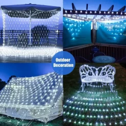 Led Fishnet Lamp Mesh Lattice Lantern Outdoor Lighting Christmas Halloween Decoration Room Bedside Hanging Mesh Lamp