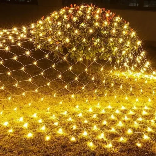 Led Fishnet Lamp Mesh Lattice Lantern Outdoor Lighting Christmas Halloween Decoration Room Bedside Hanging Mesh Lamp