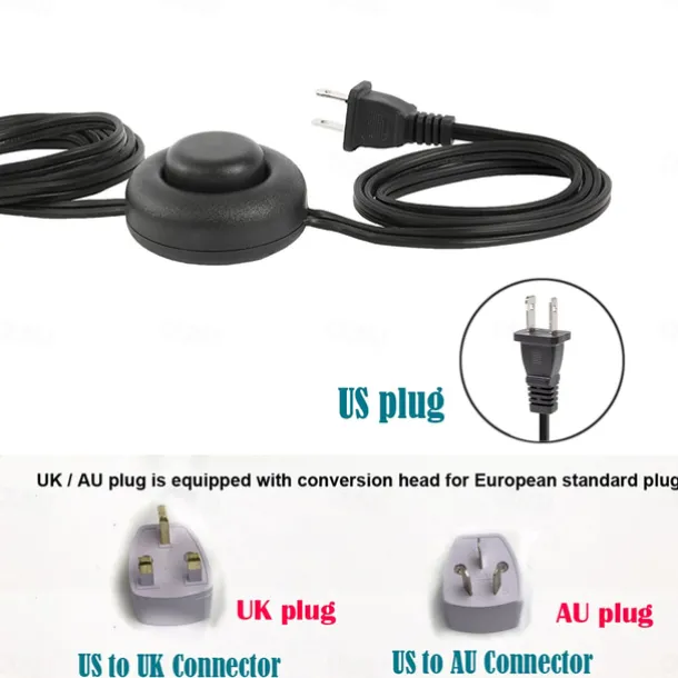 LED Floor Lamp with Suspended Frosted Glass Lampshade and Unique Intelligent or Dual Color LED Bulb Suitable for High Pole Lamp in Bedroom Living Room and Office AC220V AC110V