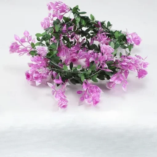 LED Flower Lights Green Ivy Leaves Fairy String Lights 2M 20LEDs Battery Operated Artificial Garland Plant Vine Fairy Light For Bedroom Wedding Party Holiday Patio
