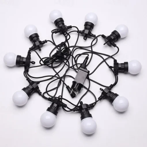 LED G50 Bulb Lamp Waterproof 5M LED String Light Outdoor Fairy Lamp Garden Patio Wedding Christmas Cafe Decoration AC 110V 220V EU US Plug