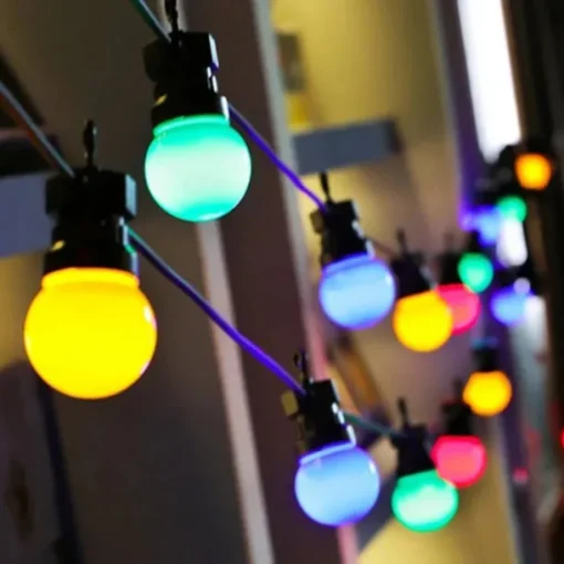 LED G50 Bulb Lamp Waterproof 5M LED String Light Outdoor Fairy Lamp Garden Patio Wedding Christmas Cafe Decoration AC 110V 220V EU US Plug