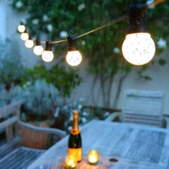 LED G50 Bulb Lamp Waterproof 5M LED String Light Outdoor Fairy Lamp Garden Patio Wedding Christmas Cafe Decoration AC 110V 220V EU US Plug