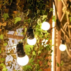 LED G50 Bulb Lamp Waterproof 5M LED String Light Outdoor Fairy Lamp Garden Patio Wedding Christmas Cafe Decoration AC 110V 220V EU US Plug
