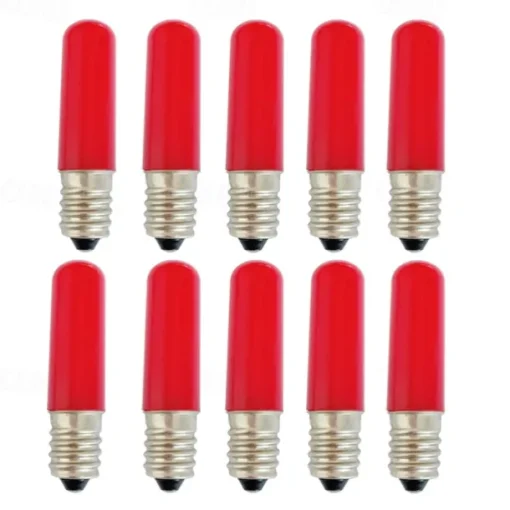 LED Globe Bulbs 10pcs 1.5 W 80 Lm E14 T22 2 LED Beads Integrate LED Decorative White Red Blue