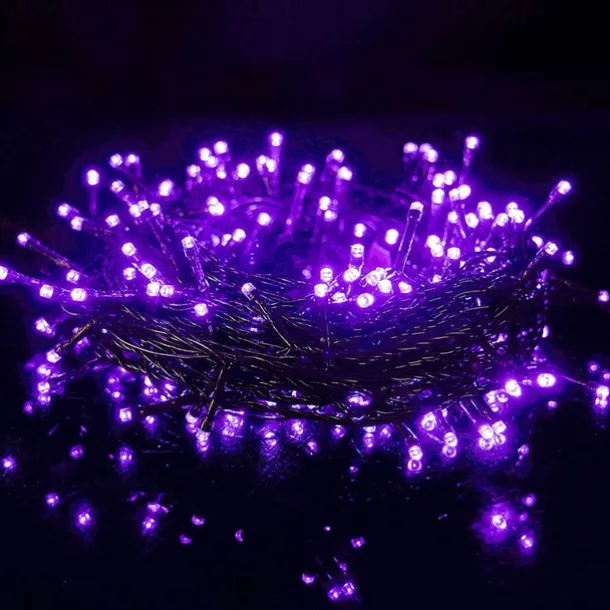LED Halloween Purple Flexible String Light 20M 40M 400LEDs For Party Supplies Halloween Home Yard Patio Decoration AC 220V 230V 240V EU Plug