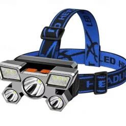 LED headlight USB Rechargeable Headlamp Waterproof Portable Headlight Built In Battery Torch Portable Working Light Fishing Camping Adventure Hunting Head Light