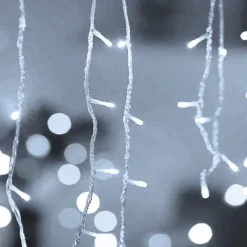 LED Icicle String Lights Xmas Holiday Curtain Lighting 3.5M 5M 216Leds For Xmas New Year Window Christmas Holiday Party Colorful Decoration AC220V 230V 240V EU Plug