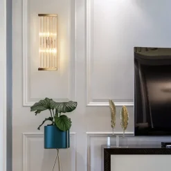 LED Indoor Wall Lights 3-Color Light Modern Nordic Style Crystal E14 LED Wall Lamp Living Room 85-265V
