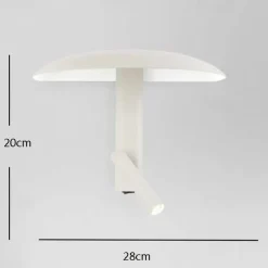 LED Indoor Wall Lights 10W Modern Mushroom Shape Metal Wall Sconce for Bedroom and Bathroom Lighting 110-240V