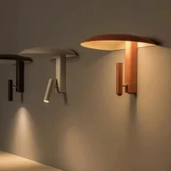 LED Indoor Wall Lights 10W Modern Mushroom Shape Metal Wall Sconce for Bedroom and Bathroom Lighting 110-240V