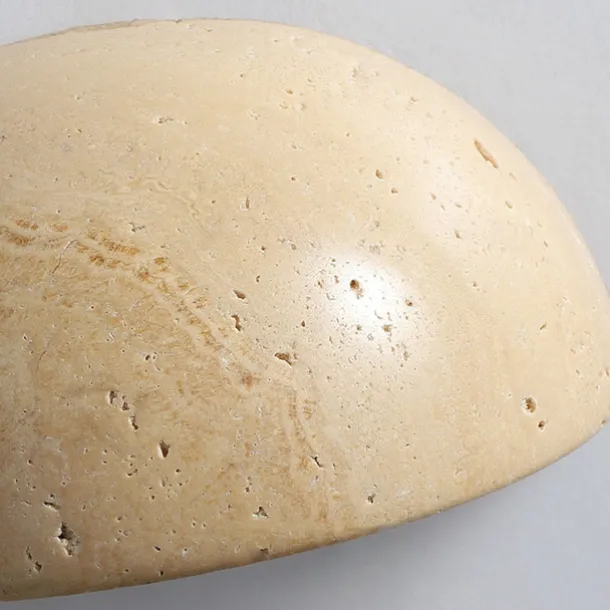 LED Indoor Wall Lights Warm White 15cm Modern Natural Stone Wall Sconce Half Moon Marble Wall Light Fixture G4 for Bedroom Hallway Kitchen 110-240V