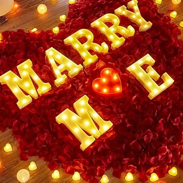 LED Letter Lights Alphabet Light Up Sign for Night Light Home Party Birthday Wedding Bar Decoration