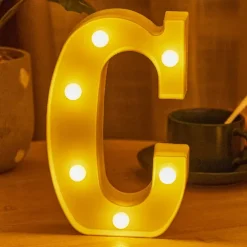 LED Letter Lights Alphabet Light Up Sign for Night Light Home Party Birthday Wedding Bar Decoration