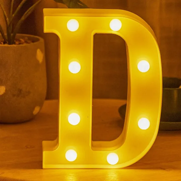 LED Letter Lights Alphabet Light Up Sign for Night Light Home Party Birthday Wedding Bar Decoration