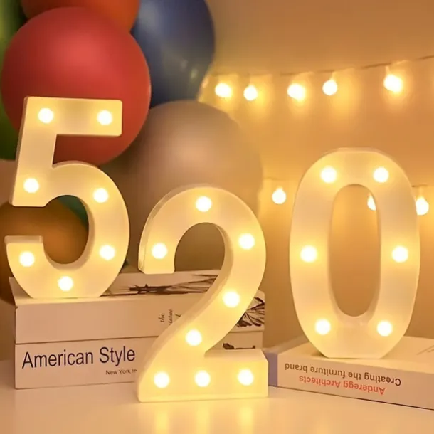 LED Letter Lights Alphabet Light Up Sign for Night Light Home Party Birthday Wedding Bar Decoration