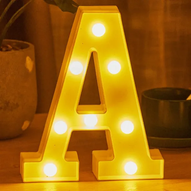 LED Letter Lights Alphabet Light Up Sign for Night Light Home Party Birthday Wedding Bar Decoration