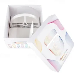 LED Light Face Mask Skin Rejuvenation Smoothes Wrinkle Acne Daily Skin Care At Home