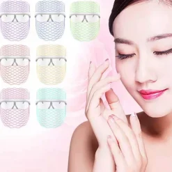 LED Light Face Mask Skin Rejuvenation Smoothes Wrinkle Acne Daily Skin Care At Home