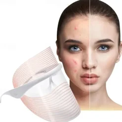 LED Light Face Mask Skin Rejuvenation Smoothes Wrinkle Acne Daily Skin Care At Home