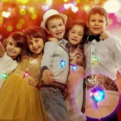 LED Light up Whistle Glow Whistles Flashing Noisemaker Whistles Lanyard Necklace Glow in the Dark Wedding Birthday Party