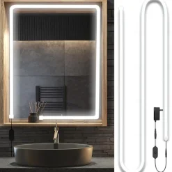 LED Makeup Mirror Light Hollywood Style Makeup Light 6.5-16FT/6000K/3000K Dimmable 12V Adapter/Mirror Strip Light Lighting for Vanity and Bathroom Mirrors
