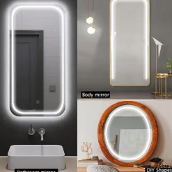 LED Makeup Mirror Light Hollywood Style Makeup Light 6.5-16FT/6000K/3000K Dimmable 12V Adapter/Mirror Strip Light Lighting for Vanity and Bathroom Mirrors