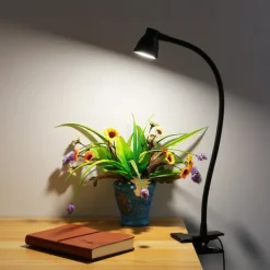 LED Metal Clip Table Lamp Reading Light with Three Color Schemes for Reading - USB Powered Night Lights, Bedroom Bedside Lights 1PC