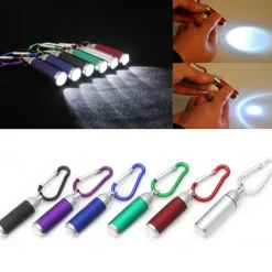 Led Mini Torches Light USB Rechargeable Portable Flashlight Keychain Torch Lamp Waterproof Light Hiking Camping Flashlights