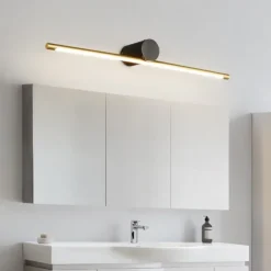 LED Mirror Front Lamp Vanity Light Dimmable 40/60/80cm Wall Light Copper for Modern Simple Bedroom Bathroom Gift for Family Friends IP20