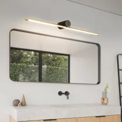LED Mirror Front Lamp Vanity Light Dimmable 40/60/80cm Wall Light Copper for Modern Simple Bedroom Bathroom Gift for Family Friends IP20