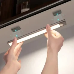 LED Motion Sensor Cabinet Light, Wireless USB Rechargeable Closet Light, Under-Counter Lighting for Closets, Cupboards & Stair