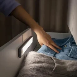 LED Motion Sensor Cabinet Light, Wireless USB Rechargeable Closet Light, Under-Counter Lighting for Closets, Cupboards & Stair