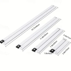 LED Motion Sensor Cabinet Light, Wireless USB Rechargeable Closet Light, Under-Counter Lighting for Closets, Cupboards & Stair