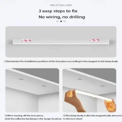 LED Motion Sensor Cabinet Light Magnetic Wireless Motion Sensor Wardrobe Light Homelife USB Rechargeable Light Bar Upgrade Your Home