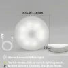 8LED Motion Sensor LED Night Light Smart Switch Sensor Light USB Rechargeable Battery Driven Bathroom Bedside Light For Room Hallway Access Bathroom Home Lighting