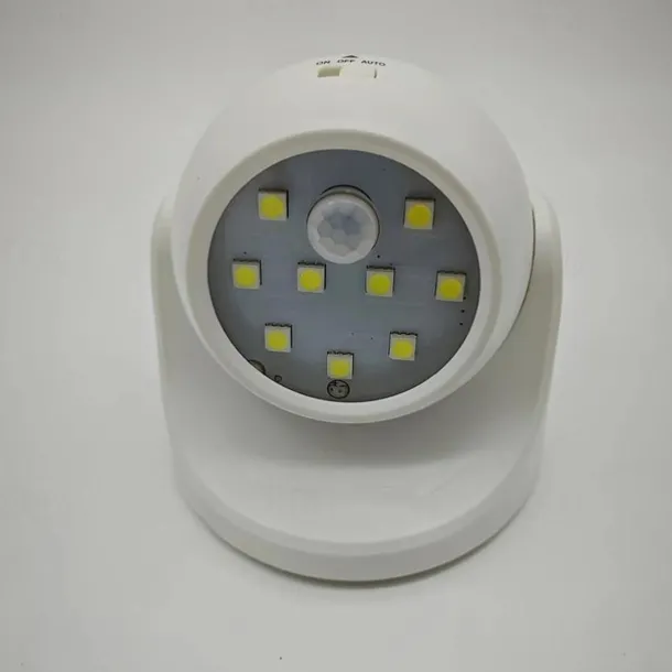 LED Motion Sensor Light , Battery Powered Motion Sensor Lights Wireless 9 LED Motion Spotlight Indoor And Outdoor, Garden Motion Sensor Security LED Light Lamp