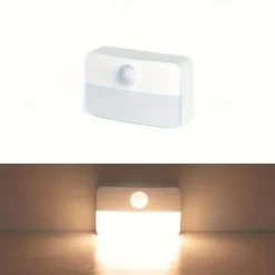 LED Motion Sensor Night Light, Indoor LED Night Read Light Battery Operated Night Light Motion Sensor Light Indoor for Bedroom, Kitchen, Stairs, Hallway, Office