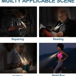 LED Neck Reading Light High Quality USB Reading Lamp Neck Book Light Rechargeable HandsFree Portable LED Reading Light For Camping Repairing Lighting