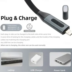 LED Neck Reading Light High Quality USB Reading Lamp Neck Book Light Rechargeable HandsFree Portable LED Reading Light For Camping Repairing Lighting