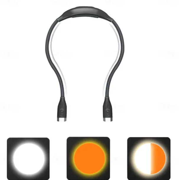 LED Neck Reading Lights Book Lights Flexible Handsfree Hug Reading Lamp Novelty Led Night Light Flashlight