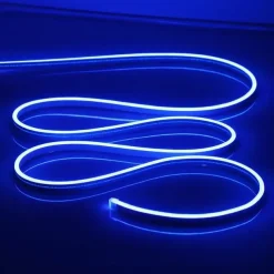 LED Neon Rope Lights 5M 16.4Ft, 12V Flexible IP65 Waterproof Silicone Neon Strip Lights, Ideal for Bedroom, Kitchen, Indoor/Outdoor Decoration (Power Adapter Not Included)