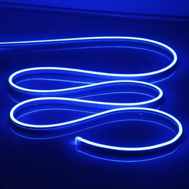 LED Neon Rope Lights 5M 16.4Ft, 12V Flexible IP65 Waterproof Silicone Neon Strip Lights, Ideal for Bedroom, Kitchen, Indoor/Outdoor Decoration (Power Adapter Not Included)