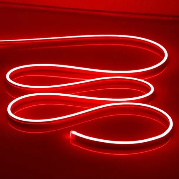 LED Neon Rope Lights 5M 16.4Ft, 12V Flexible IP65 Waterproof Silicone Neon Strip Lights, Ideal for Bedroom, Kitchen, Indoor/Outdoor Decoration (Power Adapter Not Included)