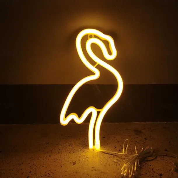 LED Neon Signs for Girls Room Decor Neon Signs Wall Light Desk Lamps Battery USB Operation Night Lights with Pedestal Pink Bar Bedroom Party Christmas