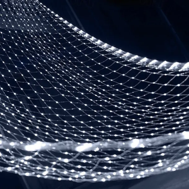 LED Net Mesh Fairy String Light 8*10 6*4M Flexible Window Curtain Holiday Lights for Party Yard Garden Colorful Decoration Lighting 96/200/672/2600 LEDs